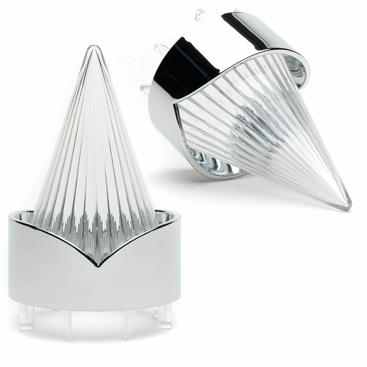 Screw In Style Big Chrome Clear Burner (FREE SHIPPING)