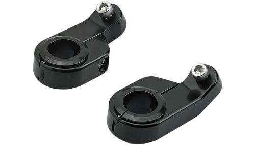 1" and 1.25" O/S Speed Clamps - Black Electroplated - Angled