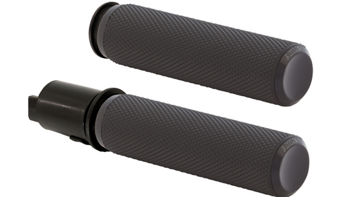 Knurled Grips, Black - 24-later FLHX / FLTRX