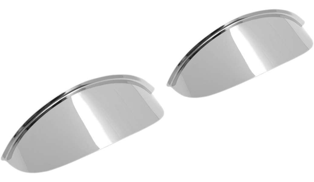 Visor Pair for 4 1/2" Headlight - Chrome