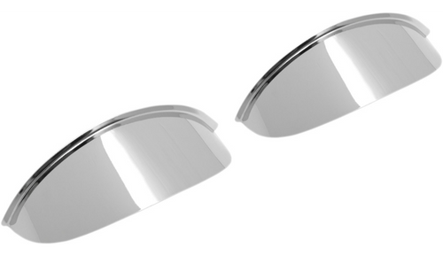 Visor Pair for 4 1/2" Headlight - Chrome