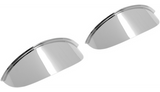 Visor Pair for 4 1/2" Headlight - Chrome