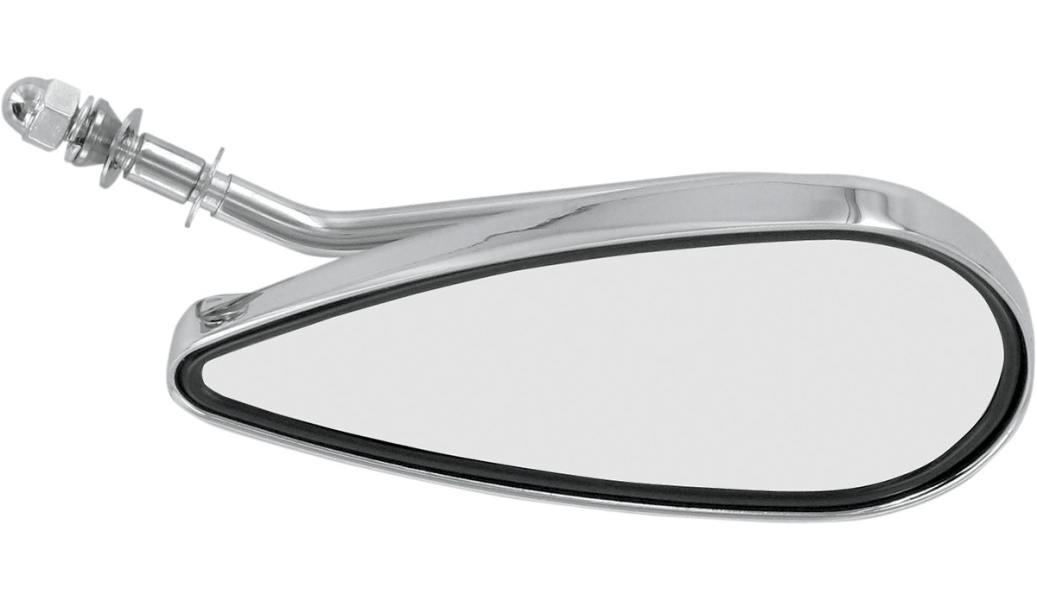 Teardrop Mirror Left Side Chrome