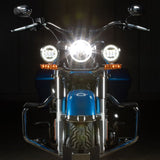 Harley® Chrome 4.5" LED HALOMAKER® Auxiliary Passing Lamps