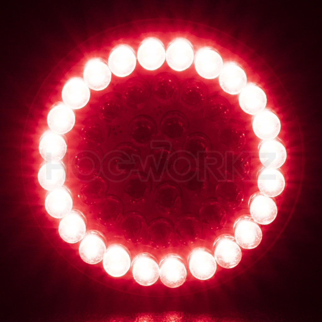 LED Rear Turn Signals for Harley Davidson | 1157 Base, Bullet Lens HOGWORKZ Halomaker
