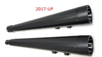 Performance Cut Megaphone 4" M8 Slip-On Exhaust Matte Black