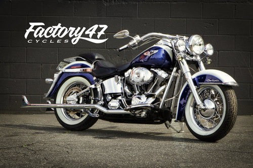 Fishtail Slip-Ons (pair) Softail 39" Chrome