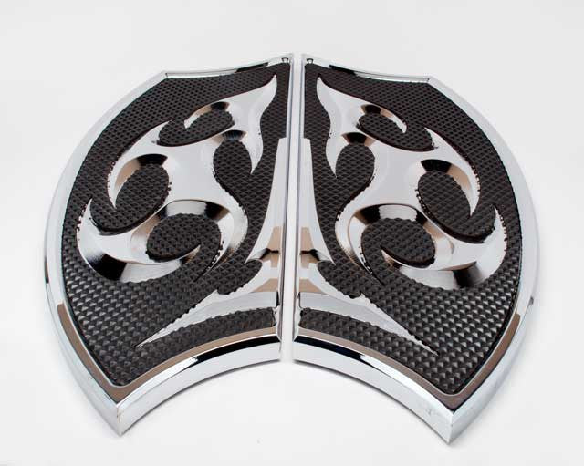 Rider Ace'S Wild Precision Billet Floorboards  (Chrome)