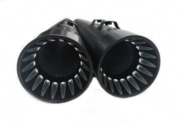 Performance Cut Megaphone 4" Straight Slip-On Exhaust Matte Black