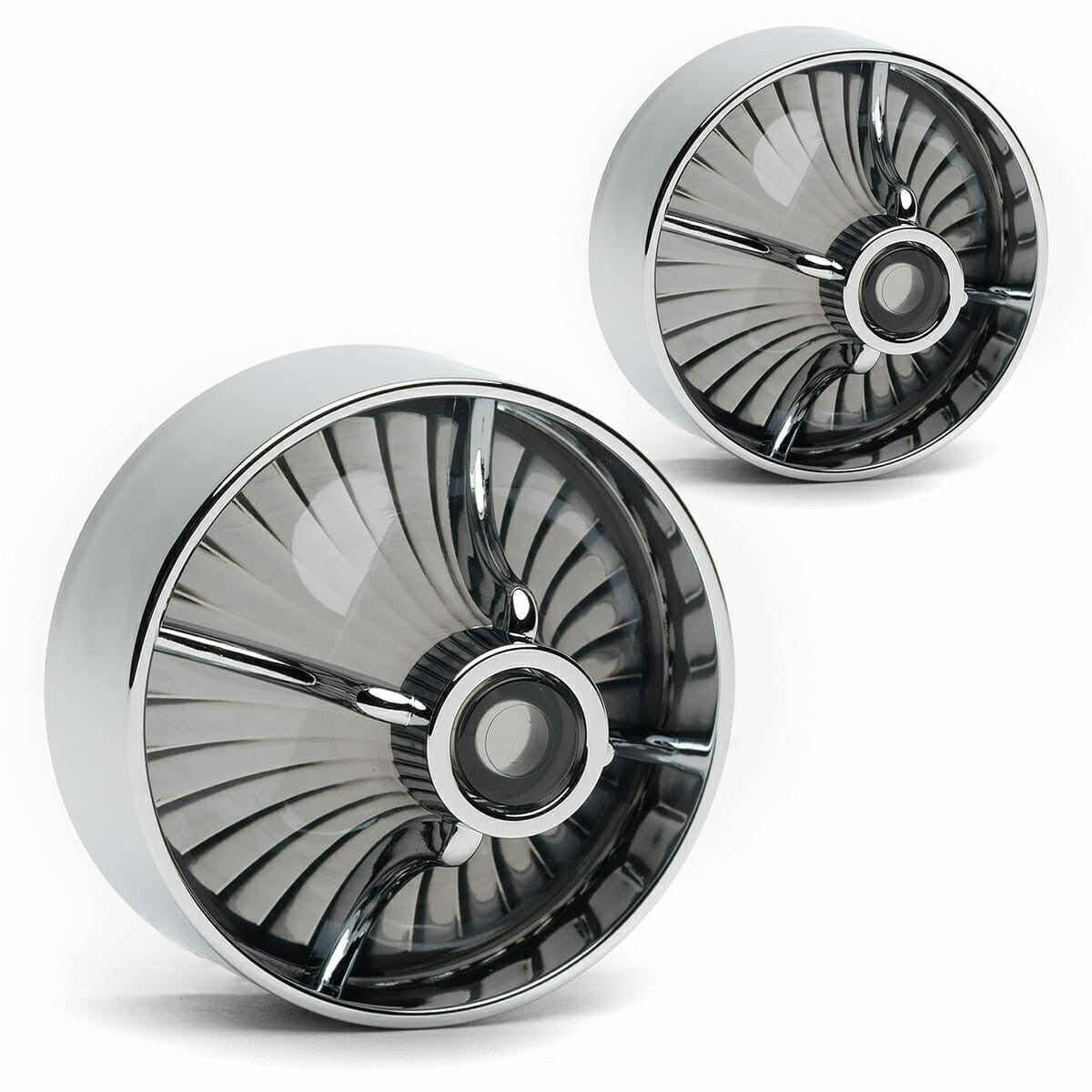 Clip In Style Chrome Smoked Turbine (FREE SHIPPING)