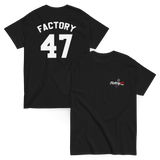 Factory 47 Black Baseball T-Shirt