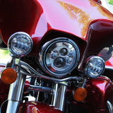 Chrome 7" LED Harley Daymaker Style Headlight