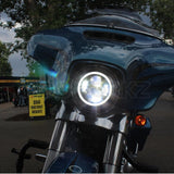 7" LED Chrome HaloMaker Headlight (Harley Daymaker Replacement)